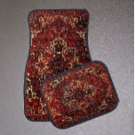 Oriental Rug Design In  Dark Red at Zazzle