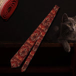 Oriental rug design in  dark red neck tie<br><div class="desc">Oriental rug design in  dark red. It was edited and applied on this necktie by Alma Wad .Printed both side !Great  ethnic  fashion style gift !</div>