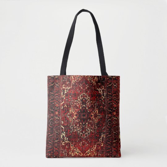 dark red tote bag