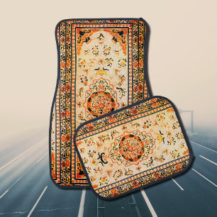 Oriental rug design in light and warm colors