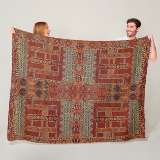 Oriental rug design in orange