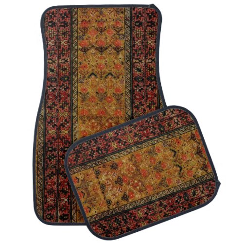 Oriental rug design in warm colors