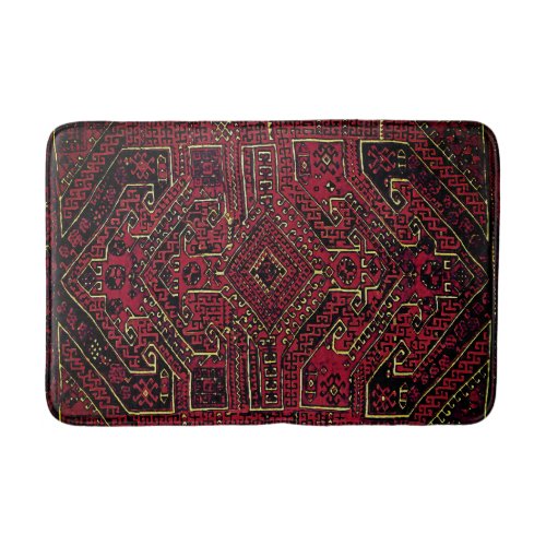 Oriental rug _  geometric  tribal pattern
