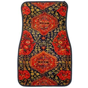 Oriental rug in blue&orange