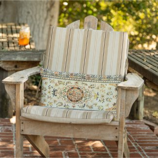 Oriental rug in light colors outdoor pillow