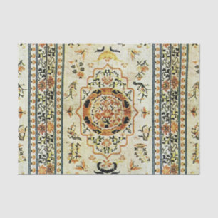 Oriental rug in light colors tissue paper