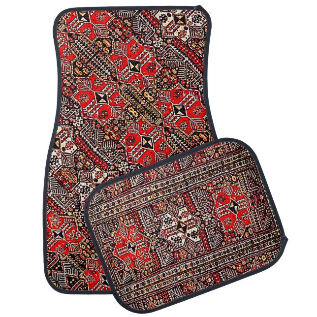 Oriental rug in red white black (Set)