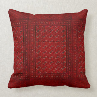 Oriental rug in reds throw pillow