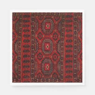 Oriental rug in warm colors  napkins