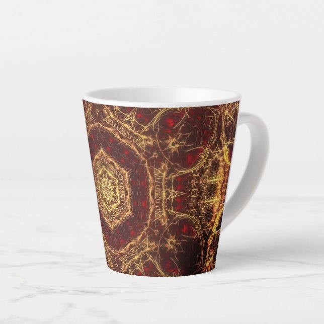 Oriental Rug  Latte Mug (Right Angle)