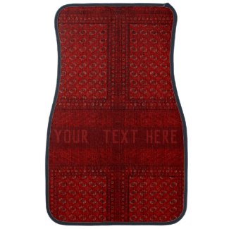 Oriental rug look in reds - your text