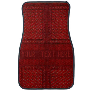 Oriental rug look in reds - your text