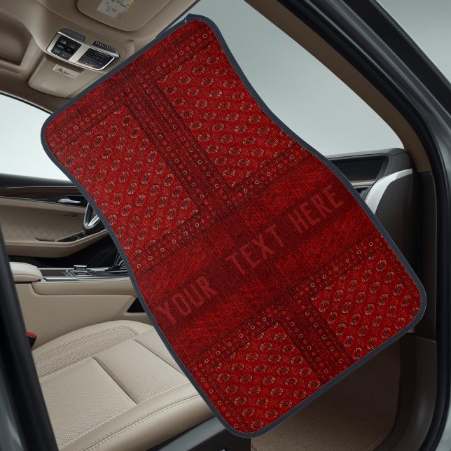 Oriental rug look in reds - your text (Creator Uploaded)