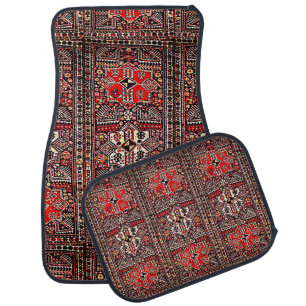 Oriental rug look no2 red white black