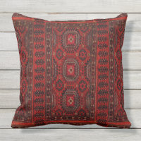 Oriental rug look - red grunge