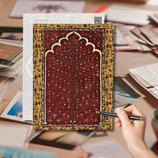 Oriental Rug look - Sacred tree motif