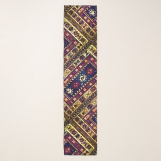 Oriental rug  motifs in autumn colors