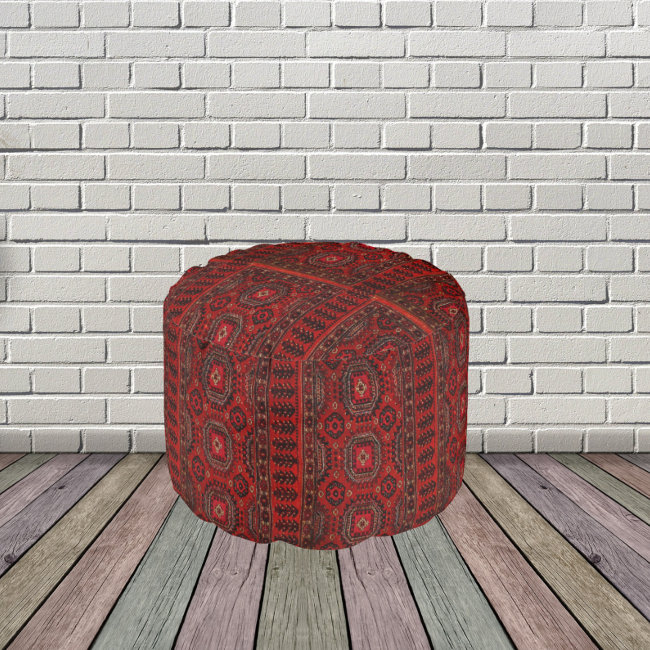 Oriental  rug pattern pouf