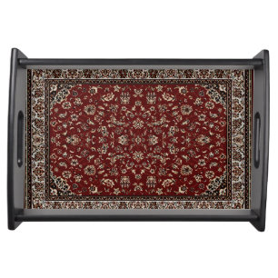 Oriental Rug Pattern Serving Tray