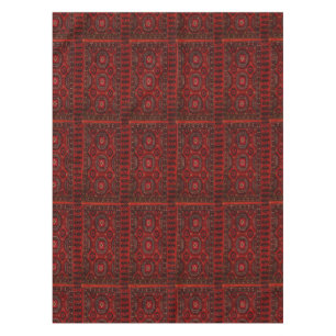 Oriental rug pattern tablecloth