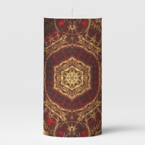 Oriental Rug  Pillar Candle