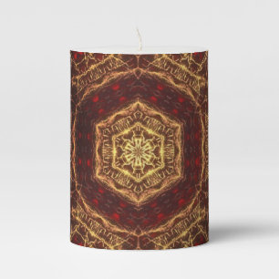 Oriental Rug Pillar Candle