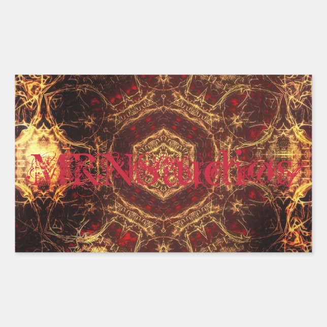Oriental Rug Rectangular Sticker (Front)