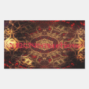 Oriental Rug Rectangular Sticker