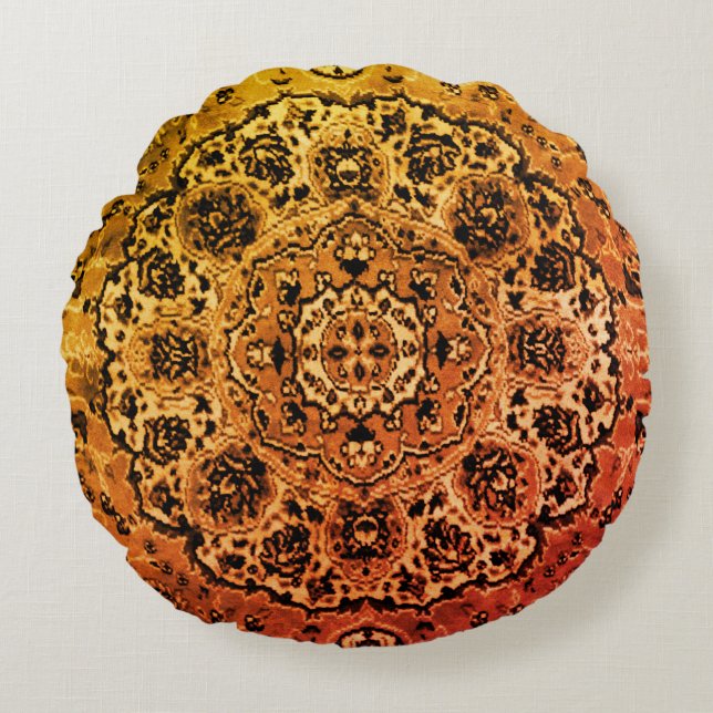 Oriental Rug Round Pillow (Front)