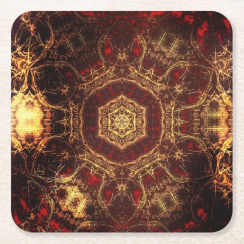 Oriental Rug  Square Paper Coaster