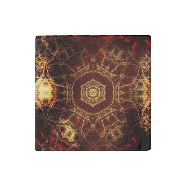 Oriental Rug  Stone Magnet (Front)