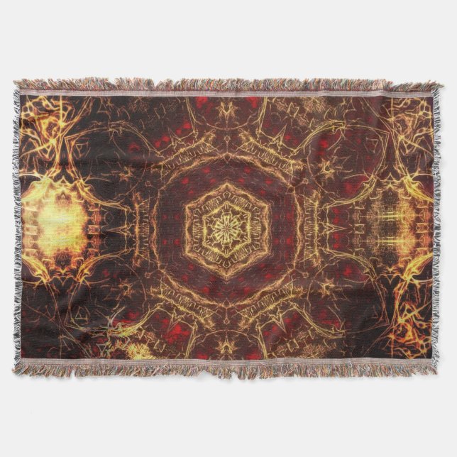 Oriental Rug  Throw Blanket (Front)