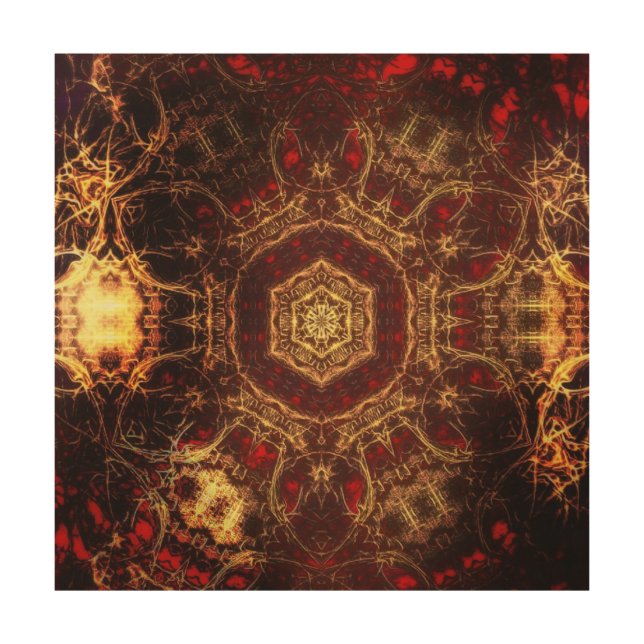 Oriental Rug Wood Wall Art (Front)