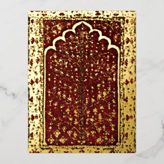 Oriental Sacred tree  red golden