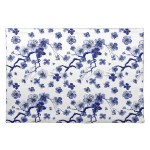 Oriental Sakura Branch Pattern Cloth Placemat