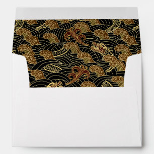 Oriental Sea Dragon Pattern Envelope