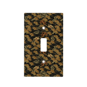 Oriental Sea Dragon Pattern Light Switch Cover