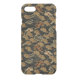 Oriental Sea Dragon Pattern iPhone SE/8/7 Case