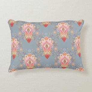 Oriental seamless background with paisley flower a accent pillow