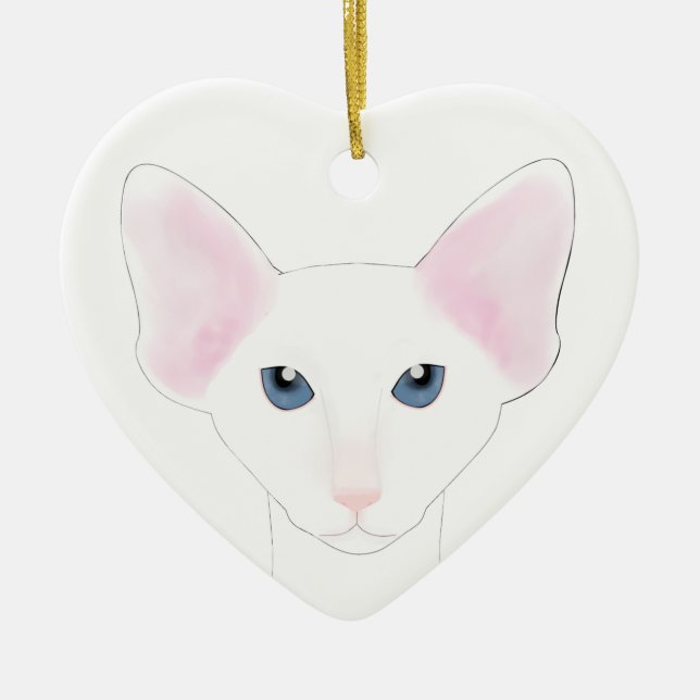 Oriental Shorthair Cat Ornament (Front)