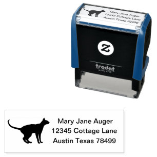 Oriental Shorthair Cat Personalized Self-inking Stamp