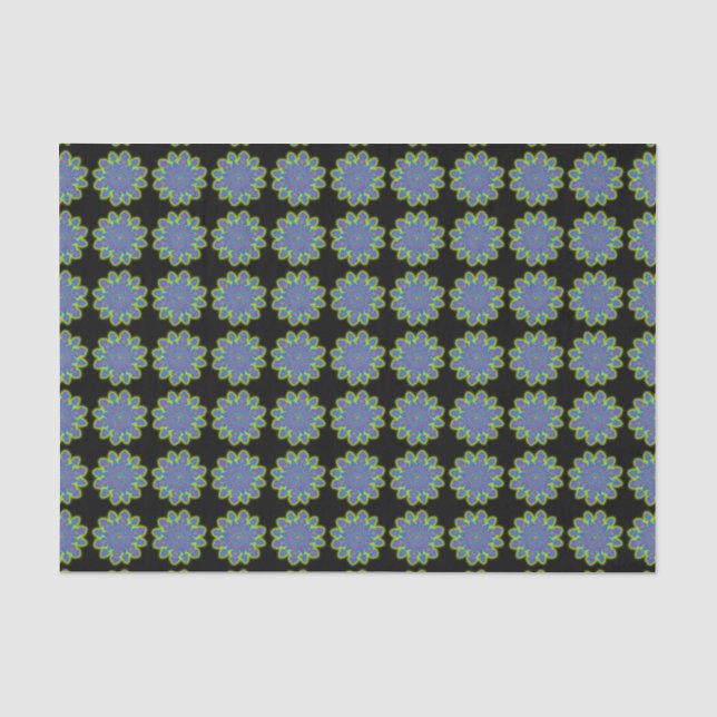 Oriental Snowflake Flower I + your backg. & ideas Tissue Paper (Front)