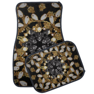 Oriental style arabesques. Vintage. Brilliant lace Car Floor Mat