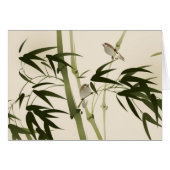 Oriental style painting, bamboo branches (Front Horizontal)