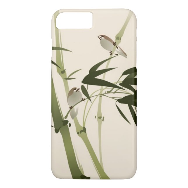 Oriental style painting, bamboo branches Case-Mate iPhone case (Back)