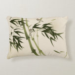 Oriental Style Painting, Bamboo Branches Decorative Pillow at Zazzle