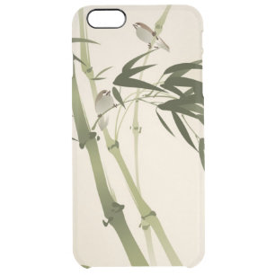 Oriental style painting, bamboo branches clear iPhone 6 plus case