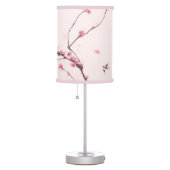 Oriental style painting, cherry blossom table lamp (Right)
