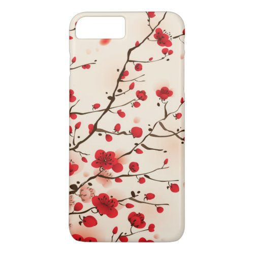 Oriental style painting plum blossom in spring iPhone 8 plus7 plus case