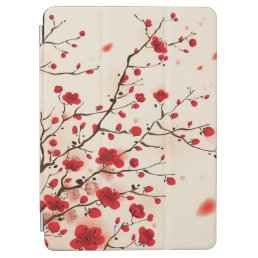 Oriental style painting, plum blossom in spring iPad air cover